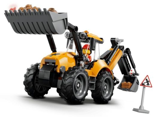 LEGO 60480 Yellow Backhoe Loader – 301 Pieces, 7+ | Brand New Sealed