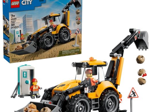 LEGO 60480 Yellow Backhoe Loader – 301 Pieces, 7+ | Brand New Sealed