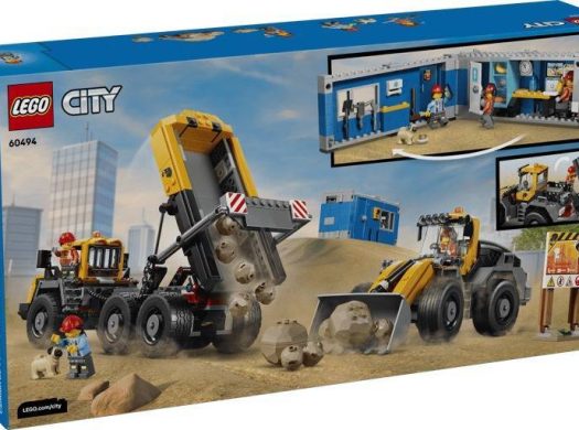 LEGO 60494 Dump Truck & Front End Loader – 1,132 Pieces, 8+ | Brand New Sealed